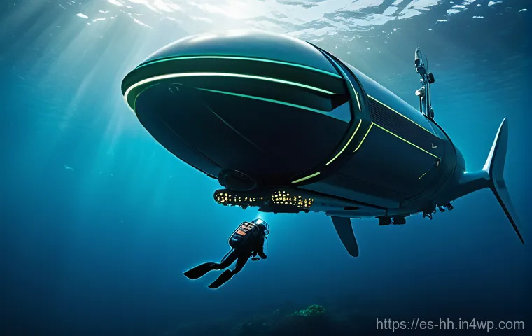 심해 식민지 개발에 있어 윤리적 기준 세우기 - Deep-Sea Intervention**
"A dramatic, semi-realistic depiction of a deep-sea environment encountering...