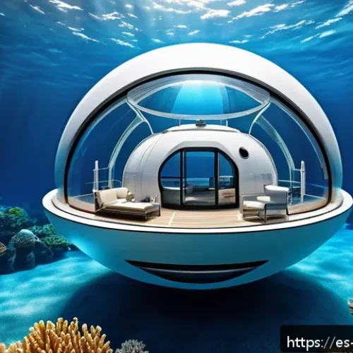 Home 33 심해 식민지 구상과 인류의 미래 - A futuristic underwater spherical habitat made from advanced titanium and graphene alloy, designed t...